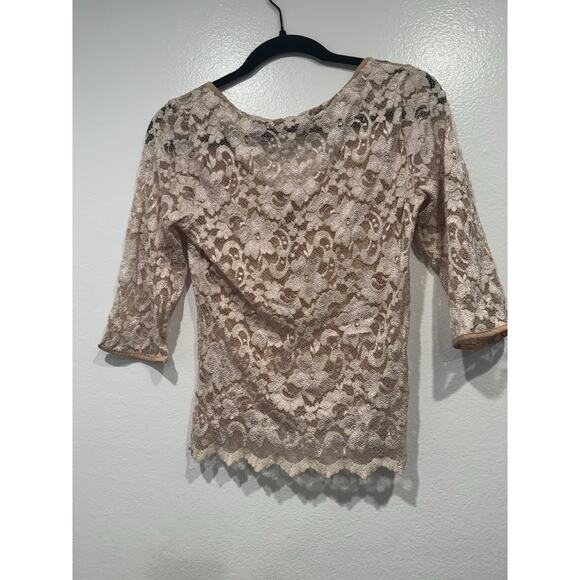 Ann Ferriday Sheer Lace Top Womens One Size Whimsigoth Victorian 90s Y2K Look - Picture 3 of 12